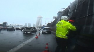 Trafikte boğanıza şeker kaçtı, polisin Heimlich manevrası ile hayata döndü