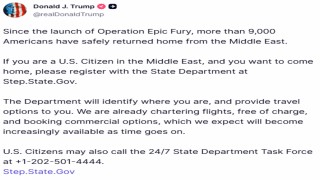 Trump: 9 bini aşkın Amerikalı Orta Doğudan tahliye edildi