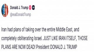 Trump: İranın kendisi gibi, Orta Doğudaki planları da öldü