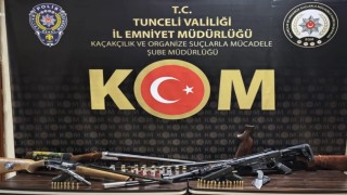 Tuncelide ruhsatsız silah operasyonu: 6 şüpheli yakalandı