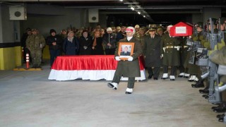 Türk bayrağına sarılı naaşıyla memleketine uğurlandı