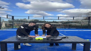 Türkiyede padel branşındaki ilk sporcu sponsorluğu anlaşması