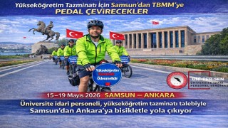 ÜNİPERSENden Samsundan TBMMye bisikletli eylem