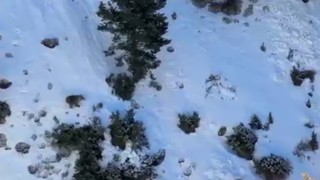 Uzunderede buz tırmanışında ayı paniği