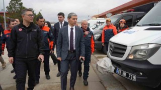 Vali Aktaş, AFADın çalışmaları hakkında bilgilendirildi