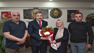 Vali Yılmazdan şehit Jandarma Uzman Onbaşı Tarkan Karacanın ailesine ziyaret