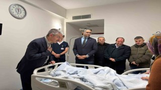 Vekil Çopuroğlu, gece yarısı hastane ziyareti yaptı
