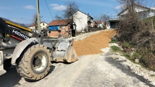 Yığılcada köy yollarında çalışmalar sürüyor