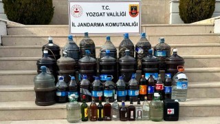 Yozgatta Jandarma kaçak alkol operasyonu düzenledi