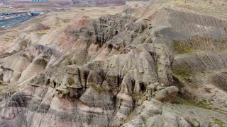 Yozgatta yağmur, kar ve rüzgarın şekillendirdiği tepe dron kamerasıyla görüntülendi