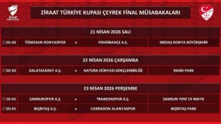 Ziraat Türkiye Kupasında çeyrek final programı belli oldu