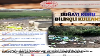 Zirai ilaç ambalajını doğaya atan üreticiye 26 bin 360 TL ceza