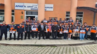 AFAD gönüllülerine sertifika ve kimlikleri teslim edildi