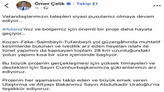 AK Parti Sözcüsü Çelikten Adanaya yeni yol müjdesi