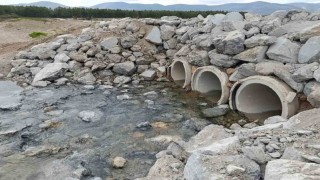 Akdağ Tabiat Parkının çöken yolu tamir edildi