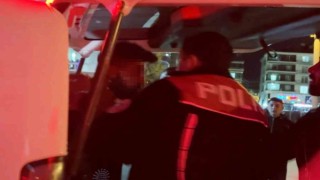 Aksarayda evimi bastı kavgası polisin müdahalesiyle son buldu