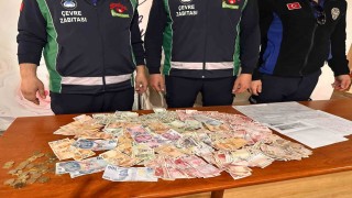 Akşehirde dilenci operasyonu: 4 bin 410 TLye el konuldu