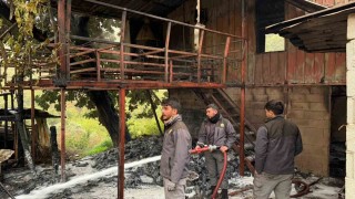Alanyada müstakil ev yangını korkuttu