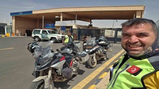 Alanyadan kutsal topraklara motosikletle 7 bin kilometrelik yolculuk