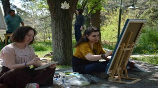 Anadolu Üniversitesi Japon Bahçesinde Açık Hava Resim Çalıştayı