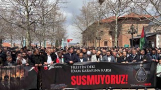 Ankarada Filistinlilere yönelik idam kararı protesto edildi
