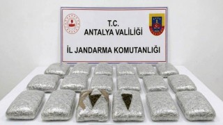 Antalyada jandarmadan uyuşturucu operasyonu: 30 kilogram skunk maddesi ele geçirildi