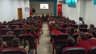 Aydıntepede öğrencilere trafik eğitimi verildi