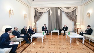 Azerbaycan Cumhurbaşkanı Aliyev, Cumhurbaşkanı Yardımcısı Yılmazı kabul etti