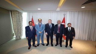 Bakan Baktan Antalyada yoğun spor diplomasisi
