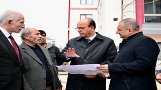 Başkan Geçit, Tecde Mahallesindeki yol yenileme çalışmalarını inceledi