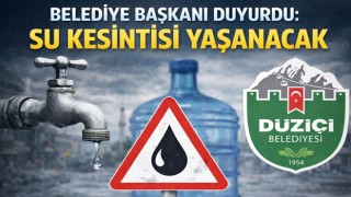 Belediye Başkanı Duyurdu: Su Kesintisi Yaşanacak
