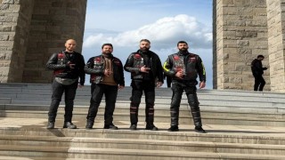 Bilecikli motosikletçiler Çanakkalede buluştu