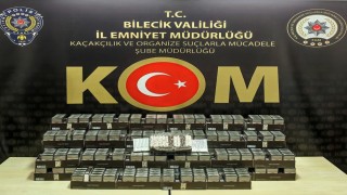 Bilecikte 15 bin kaçak makaron ele geçirildi: 2 gözaltı