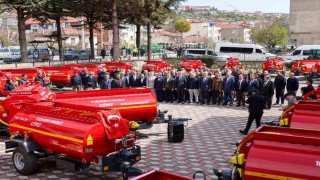 Bilecikte 31 adet yangın söndürme tankeri köylere dağıtıldı