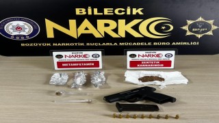 Bilecikte uyuşturucu madde ve silah ele geçirildi