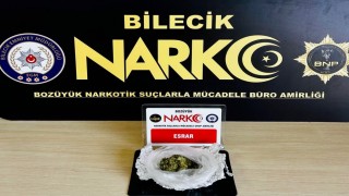 Bilecikte uyuşturucu operasyonu: 1 gözaltı