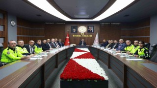 Bingölde İl Trafik Komisyonu, güvenli ulaşım için bir araya geldi