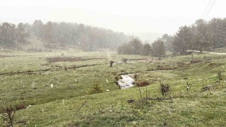 Boluda nisan ayında kar sürprizi