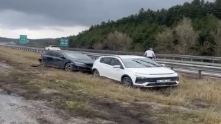 Boluda TEM Otoyolunda 10 araçlı zincirleme kaza: 6 yaralı