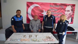 Boş cebi olmayan dilencinin üzerinden 2 bin TL para çıktı