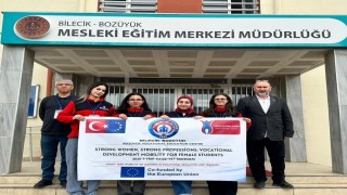 Bozüyükten Avrupaya mesleki yolculuk, öğrenciler Bremene uğurlandı