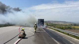 Bursa gişelerde yanan tır küle döndü