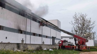 Bursada mobilya fabrikasında korkutan yangın