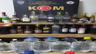 Bursada sahte içki operasyonu: 436 litre ele geçirildi