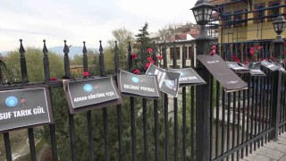 Bursada Setbaşı Köprüsü karanfillerle donatıldı