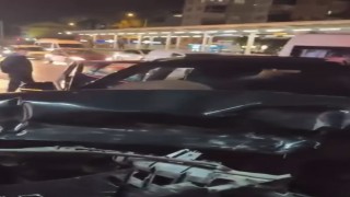 Bursada zincirleme kaza: 3 araç hurdaya döndü