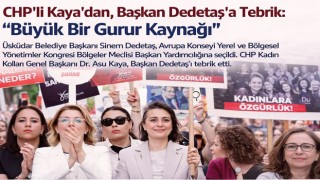 CHP’li Kaya’dan, Başkan Dedetaş’a Tebrik: "Büyük Bir Gurur Kaynağı"