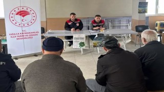 Çiftçilere tarımsal destek ve zararlılarla mücadele eğitimi verildi