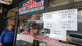 Çivrilli berberden dayanışma örneği