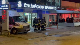 Çocuk tıp merkezinde korkutan yangın: Hastalar tahliye edildi